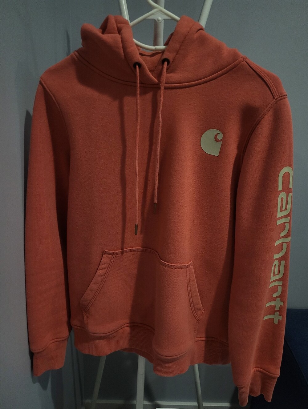 Carhartt Women’s Crewneck Hooded Sweatshirt - Rust Orange
